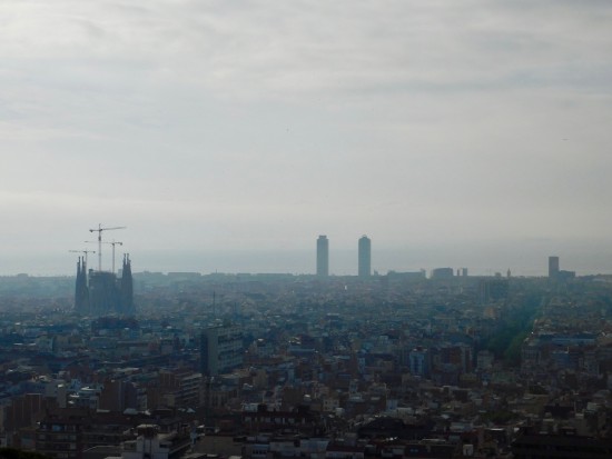 The Sagrada Familia's impact on Barcelona's cityscape. 