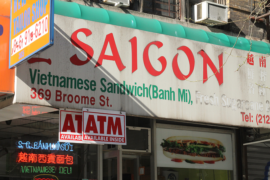 The Saigon Vietnamese Sandwich Deli awning