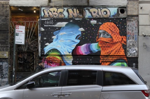Graffiti in New York City that says "ABC No Rio"