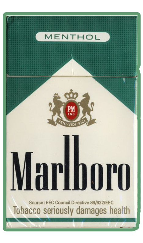 Pack of vintage Marlboro menthols.