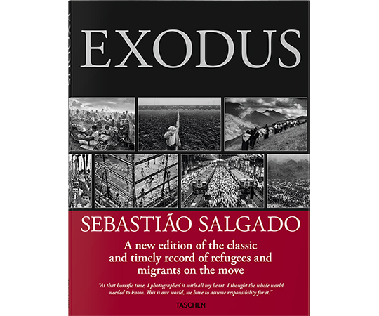 Book cover of "Exodus" by Sebastião Salgado 